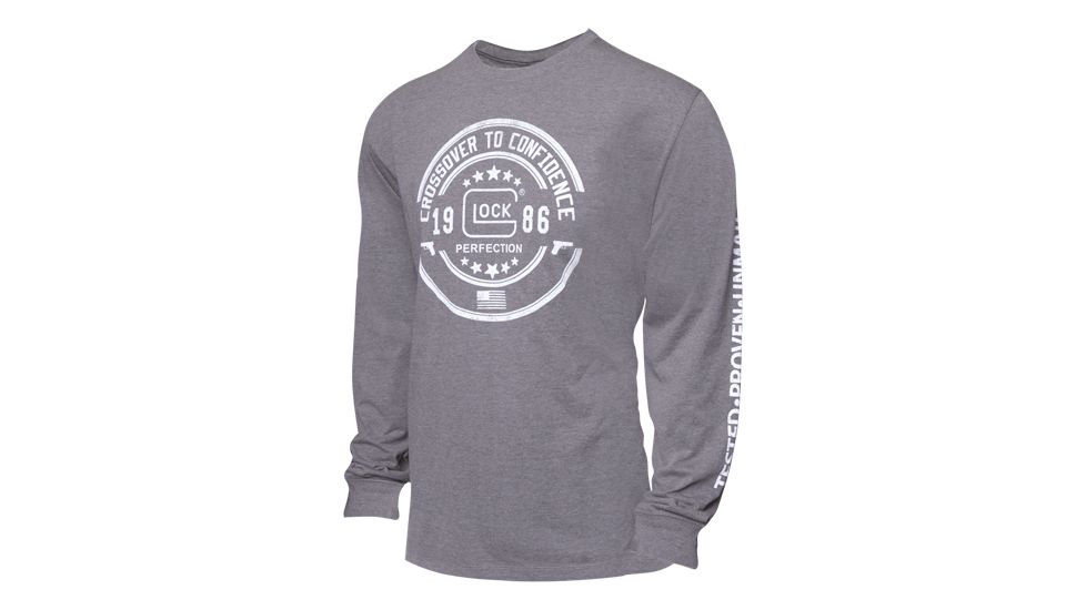 Glock Crossover Long Sleeve T-shirt Grey Xl