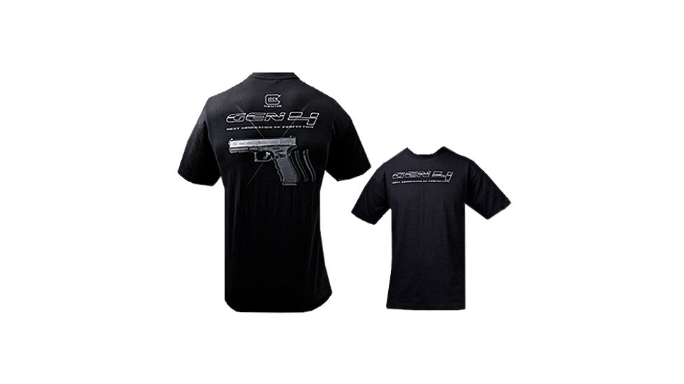 Glock T-Shirt Gen 4 Short Sleeve Black X-Large Cotton GA10058