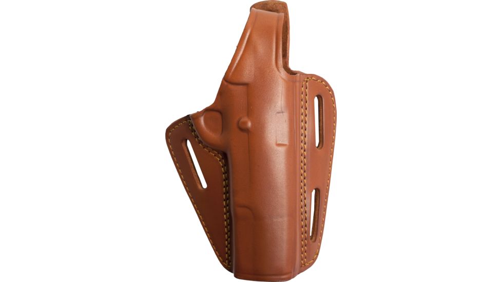 Gould &amp; Goodrich Three Slot Pancake Concealment OWB Belt Holster, Springfield XD4 9mm, Right Hand, Chestnut Brown, 803-XD4
