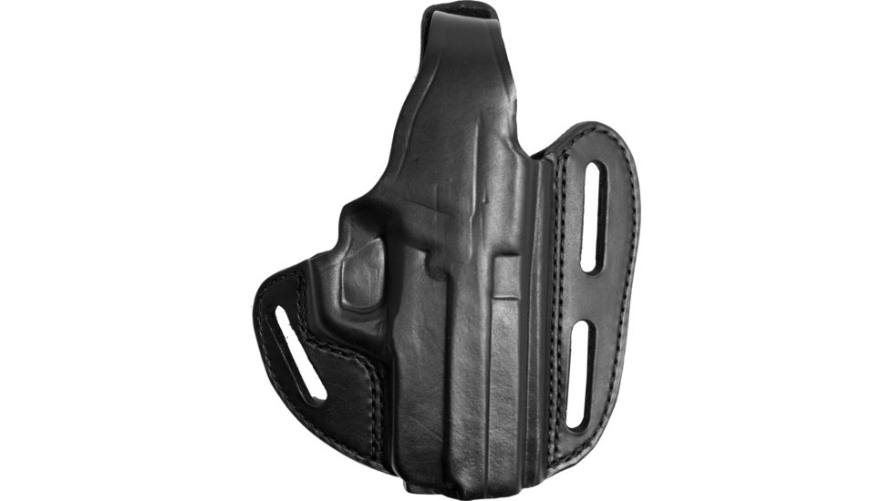 Gould &amp; Goodrich Three Slot Pancake Concealment OWB Belt Holster, SIG Sauer P225/228/229, Right Hand, Black, B803-229
