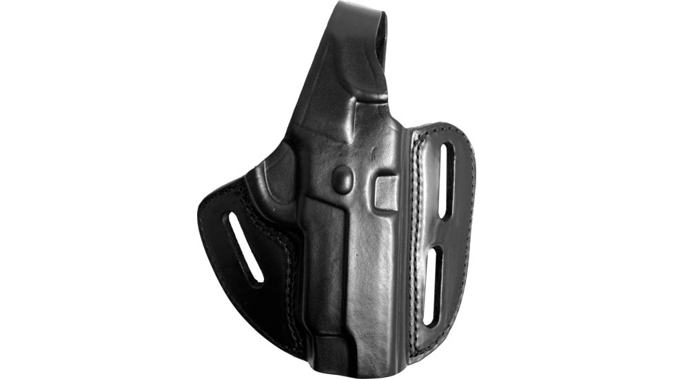 Gould &amp; Goodrich Three Slot Pancake Concealment OWB Belt Holster, S&amp;W 1086 &amp; Similar, Right Hand, Black, B803-404
