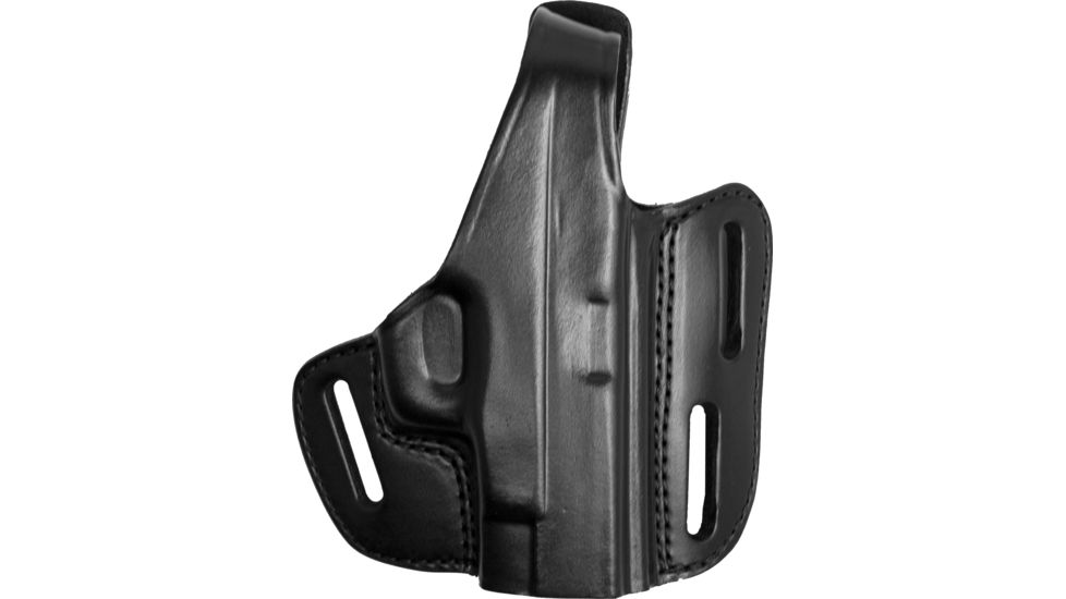Gould &amp; Goodrich Three Slot Pancake Concealment OWB Belt Holster, S&amp;W M&amp;P 357 Compact, Right Hand, Black, B803-MPC