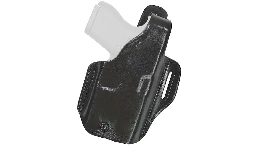 Gould &amp; Goodrich Low-Profile Slide OWB Belt Holster, Glock 43, Right Hand, Black, B814-5
