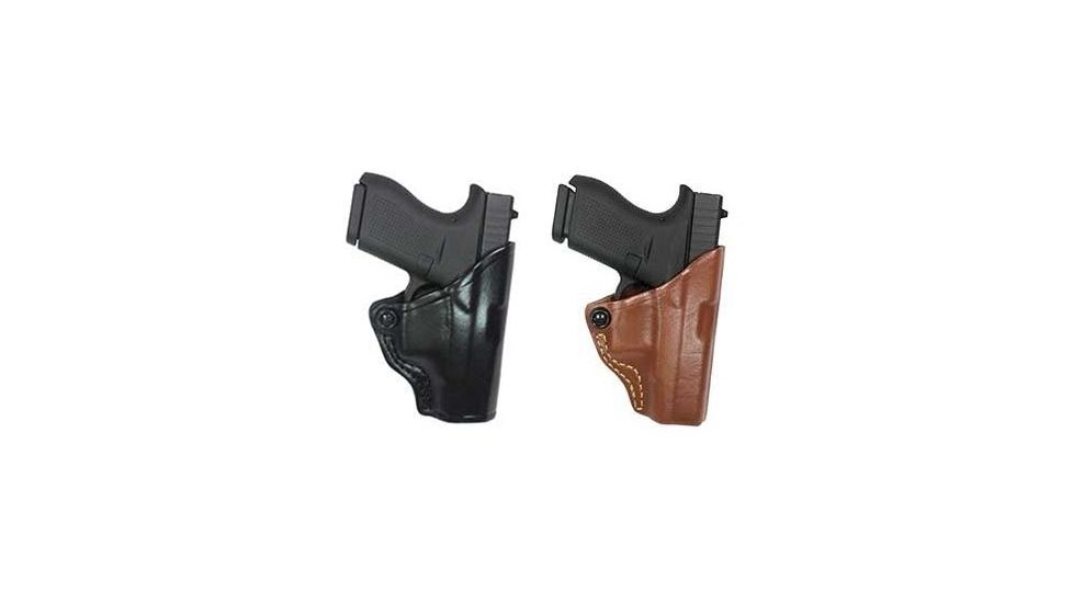 Gould &amp; Goodrich Tension Belt Slide Holster, Black, Chestnut Brown