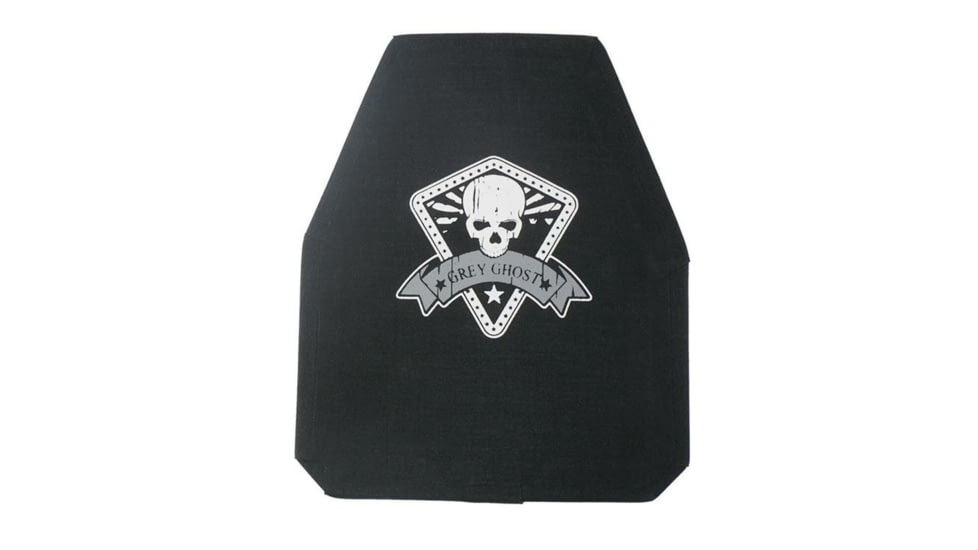 Grey Ghost Precision Level III+ Shooters Cut Armor Plate, 1.11in Thick, 10x12in, 5.8 lbs., Black, 3410-SH-SC-L