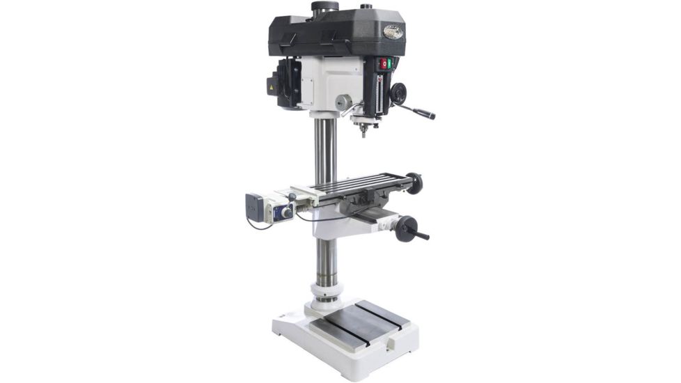 Grizzly Industrial 16in. Drill Press with Cross-Slide Table and Power Feed G0810