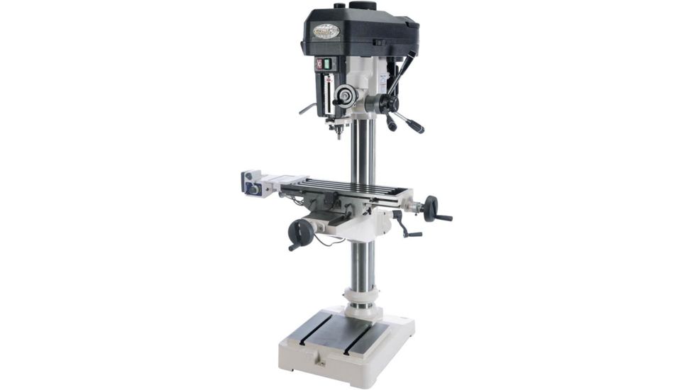Grizzly Industrial 16in. Drill Press with Cross-Slide Table and Power Feed G0810