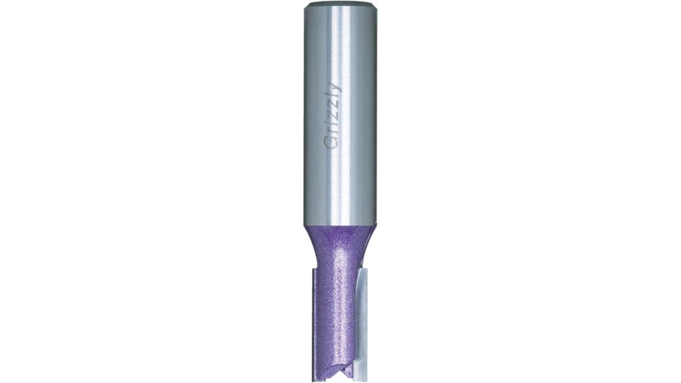 Grizzly Industrial 2-1/2in. Double Fluted Bit, 1/2in. Shank, 3/8in. Dia. C1010Z
