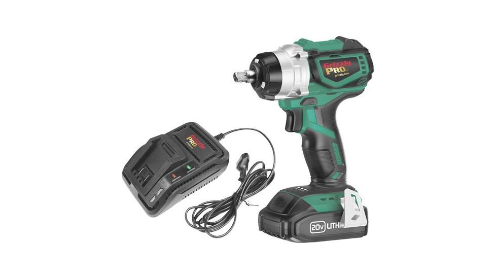 Grizzly Industrial 20V Grizzly PRO Impact Wrench Kit with Battery &amp; Charger, T30292X1