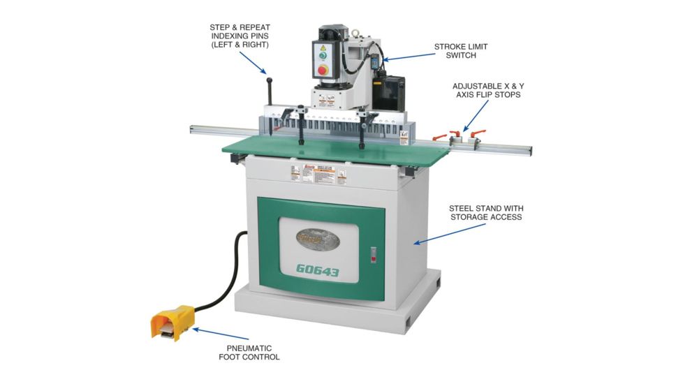 Grizzly Industrial 21 Bit Line Boring Machine G0643