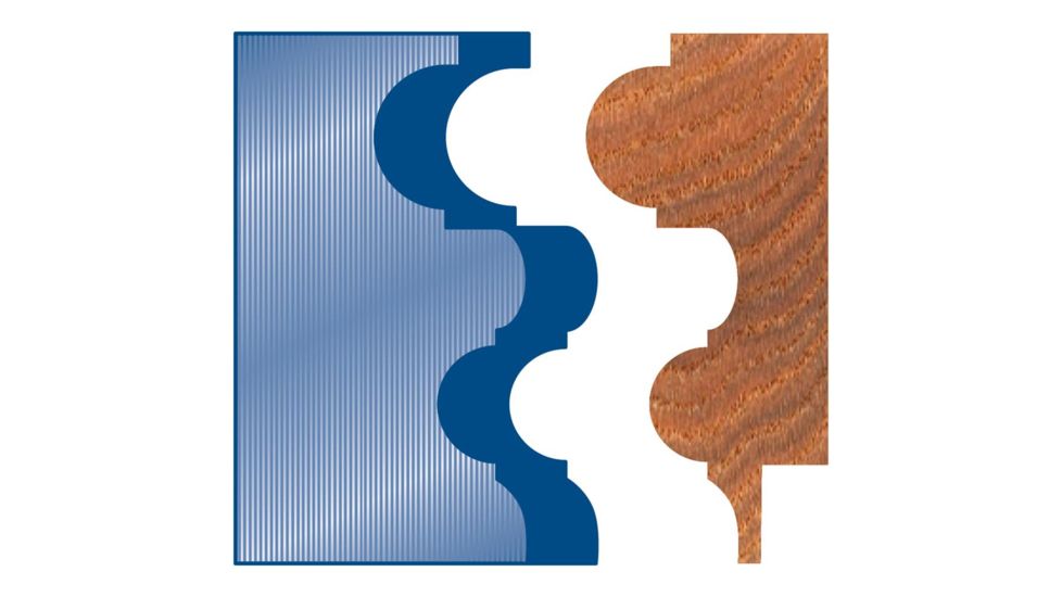 Grizzly Industrial 2in. Picture Frame Moulding Head Knife, 1-15/16in G2352
