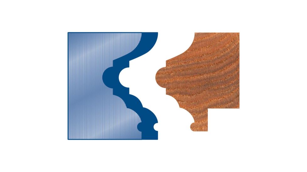 Grizzly Industrial 2in. Picture Frame Moulding Head Knife, 1-3/4in G2611
