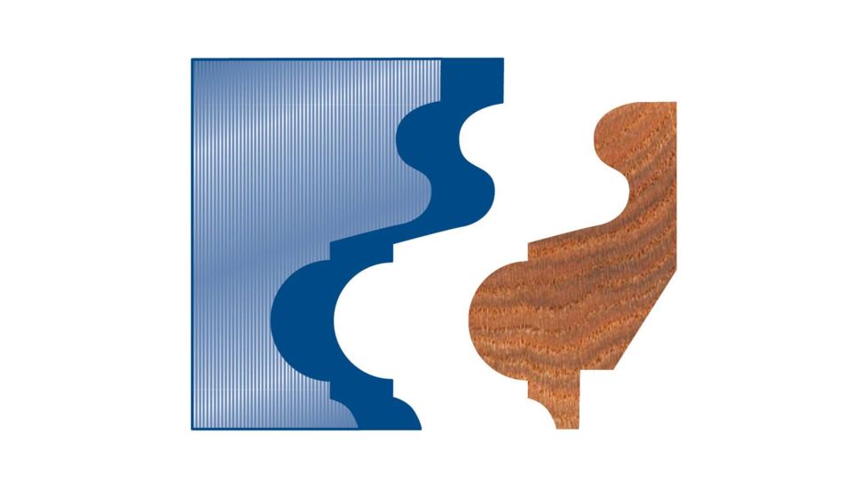 Grizzly Industrial 2in. Picture Frame Moulding Head Knife, 2-1/16in G2612