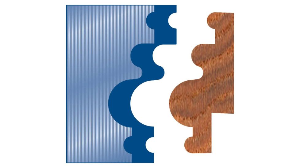 Grizzly Industrial 2in. Picture Frame Moulding Head Knife, 2-1/4in G2609