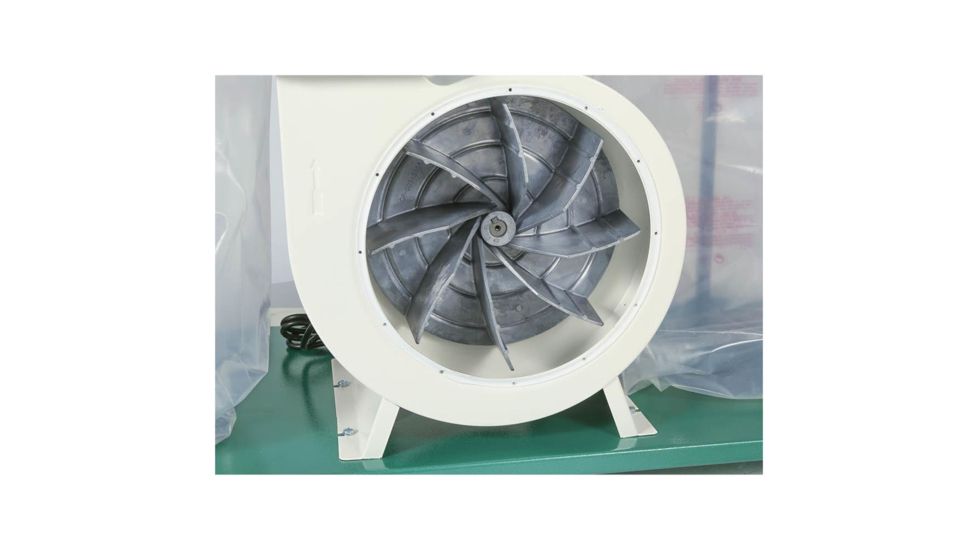 Grizzly Industrial 3HP Double Canister Dust Collector with Aluminum Impeller   -   Polar Bear Series G0562ZP
