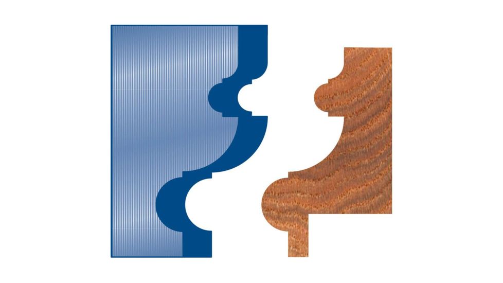 Grizzly Industrial 3in. Picture Frame Moulding Head Knife, 2-7/16in G2620