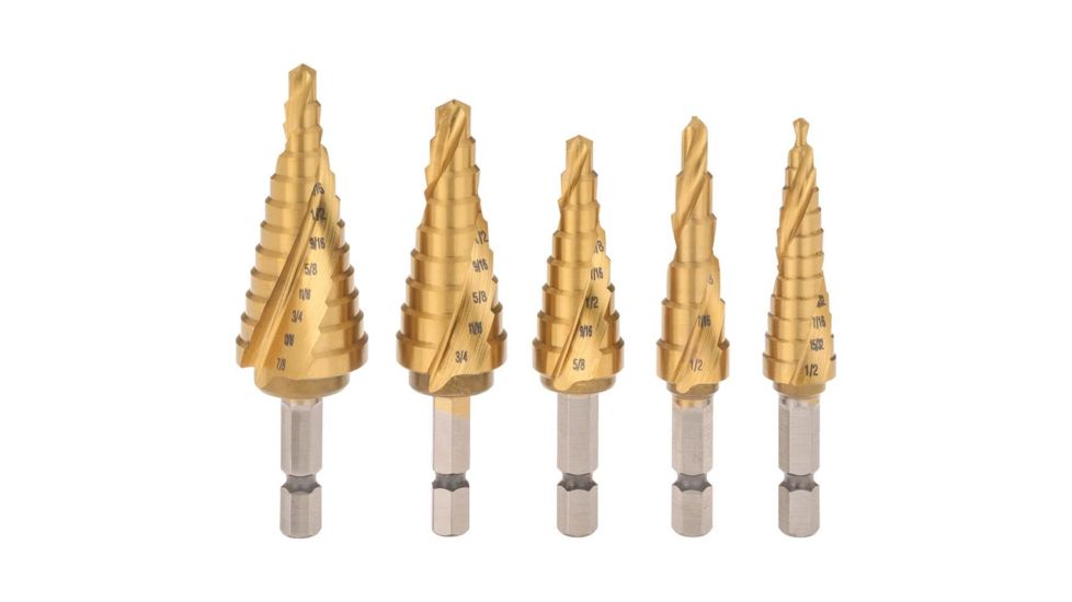Grizzly Industrial 5 Pc. Step Drill Bit Set T28068