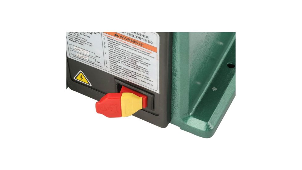 Grizzly Industrial Combo Sander 4in. x 36in. Belt 6in. Disc G0547