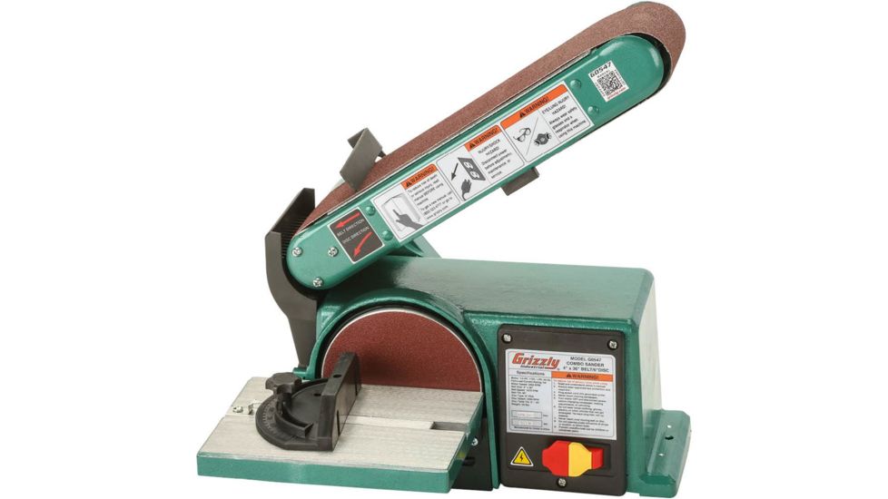 Grizzly Industrial Combo Sander 4in. x 36in. Belt 6in. Disc G0547