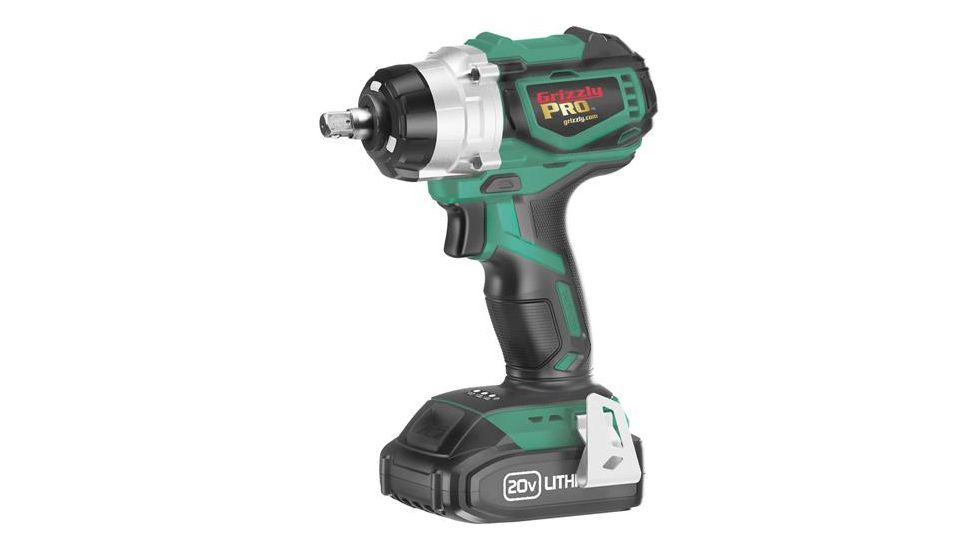 Grizzly Industrial Grizzly PRO 20V Impact Wrench Kit with Battery, T30292X