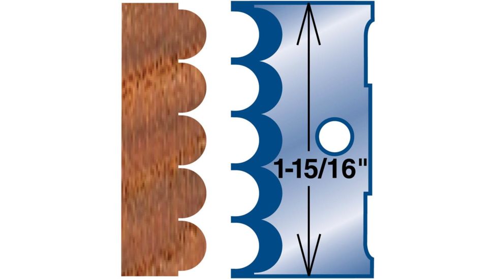 Grizzly Industrial Moulding Knife - Beaded, 1-15/16in G4547
