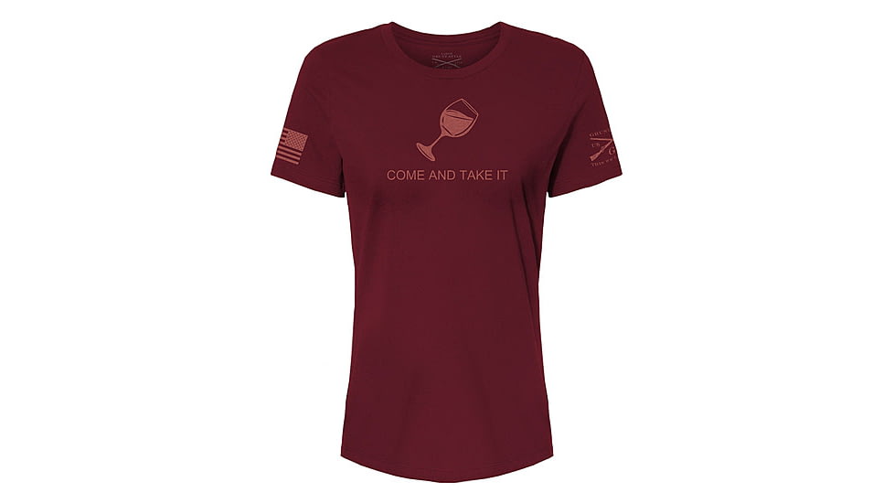 Grunt Style Come and Take it Wine Edition T-Shirt - Womens, Maroon, Medium, GS4587-M