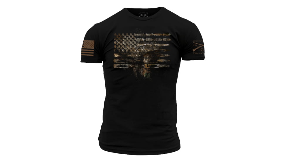 Grunt Style Realtree Edge Ammo Flag T-Shirt - Mens, Black, Large, GS3640-L