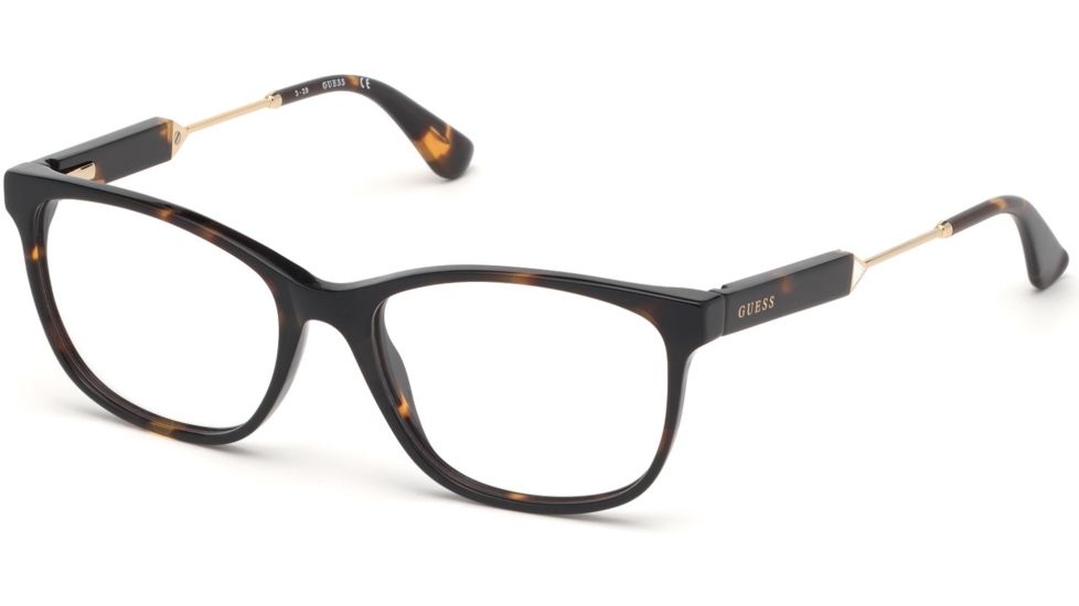 Guess GU2717-F Eyeglass Frames - Dark Havana Frame, Dark Havana Lenses, 53 mm Lens Diameter GU2717-F53052