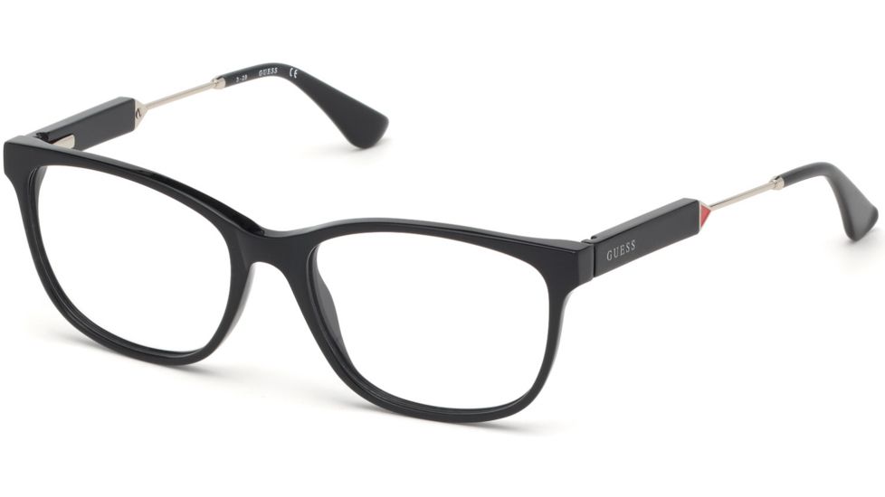 Guess GU2717-F Eyeglass Frames - Shiny Black Frame, Shiny Black Lenses, 53 mm Lens Diameter GU2717-F53001