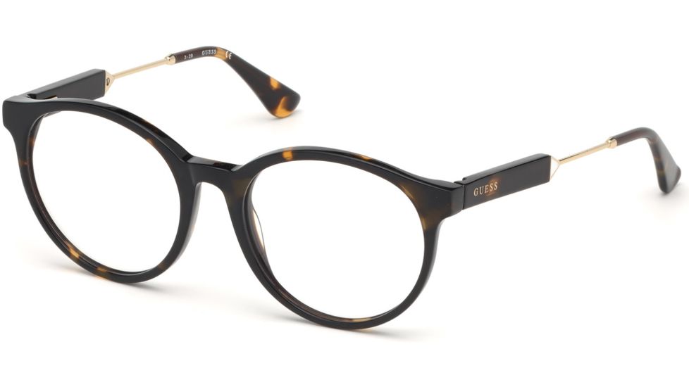 Guess GU2719-F Eyeglass Frames - Dark Havana Frame, Dark Havana Lenses, 52 mm Lens Diameter GU2719-F52052