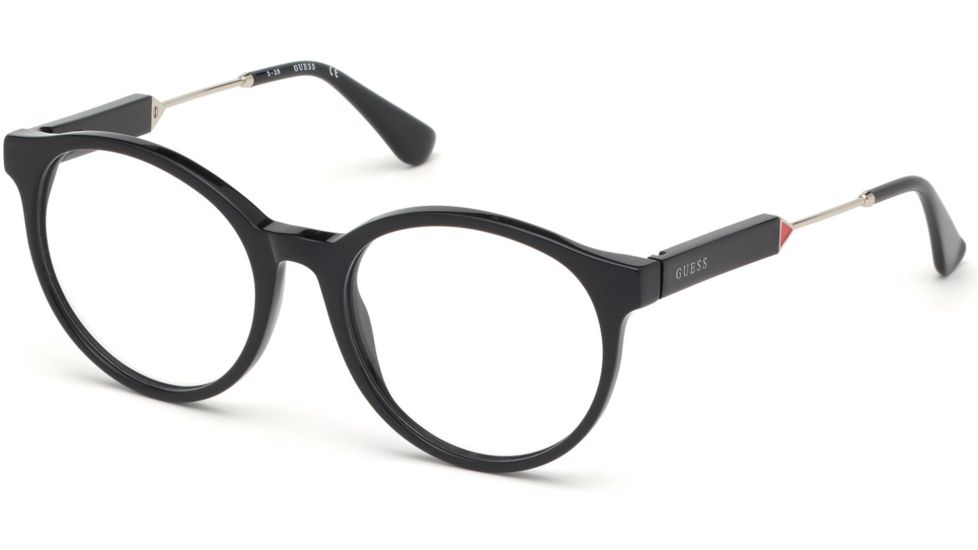 Guess GU2719-F Eyeglass Frames - Shiny Black Frame, Shiny Black Lenses, 52 mm Lens Diameter GU2719-F52001