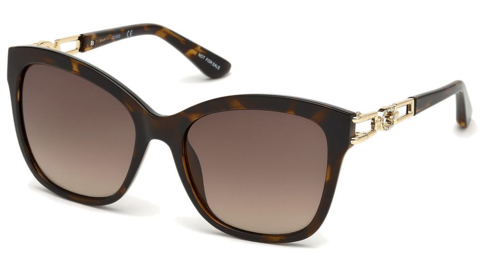 Guess GU7536-S Prescription Sunglasses GU7536-S5556F - Lens Diameter 55 mm, Frame Color Havana