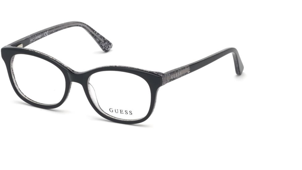 Guess GU9181 Eyeglass Frames - Shiny Black Frame Color, Shiny Black Lens Color