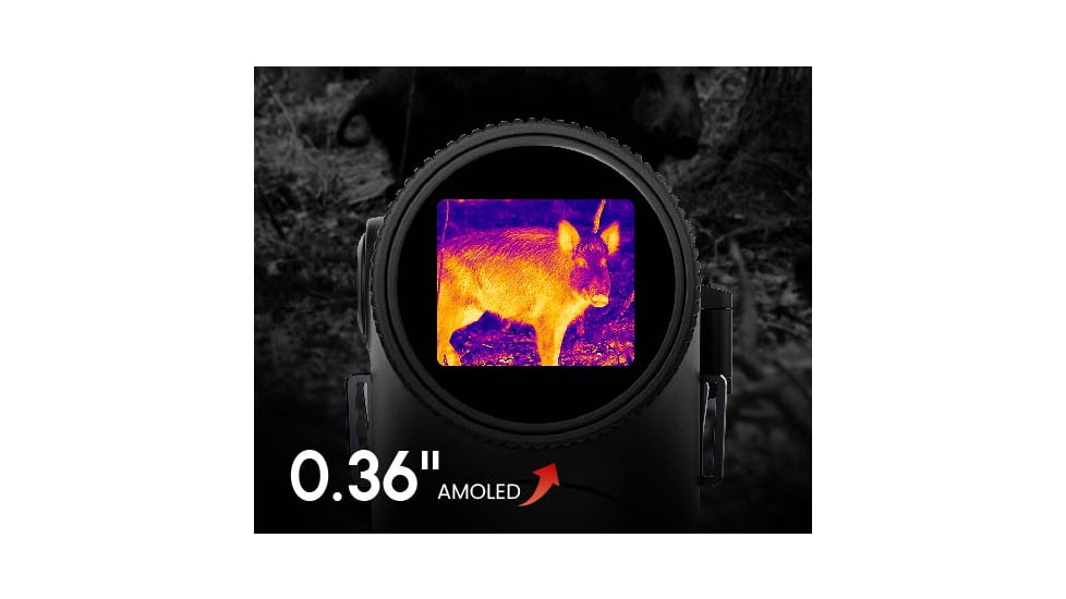 Guide USA TD653 LRF 2.6x50mm 30mm Tube Thermal Imaging Monoculars, 640x512, Black, TD653L