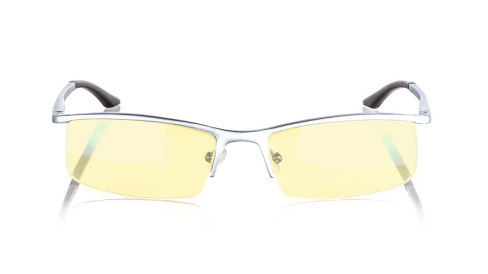 Gunnar Optiks Emissary Semi-Rimless Advanced Computer Glasses, Mercury Frame Finish, Mercury, Semi-Rimless ST003-C011