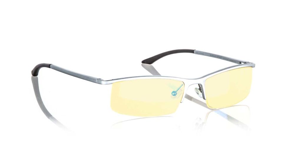 Gunnar Optiks Emissary Semi-Rimless Advanced Computer Glasses, Mercury Frame Finish, Mercury, Semi-Rimless ST003-C011
