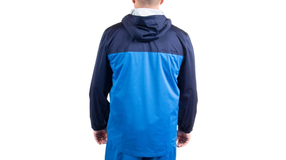 Habit Roaring Springs Packable Rain Jacket - Mens, 2-Tone Peacoat-Marlin blue, Extra Large, RS10007-1E4-XL