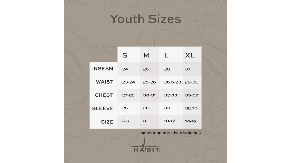 Habit Youth Bear Cave 6 Pocket Pants - Boy's, Realtree APX Camo, Small, TP1113-R-8-6-YS-8P9