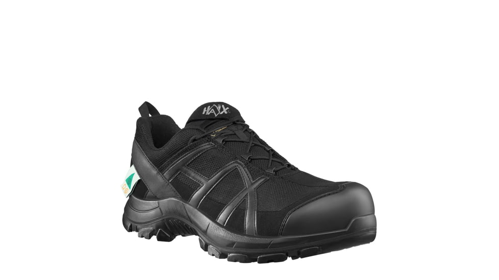 HAIX 42.1 Low Black Eagle Safety Boot, 8.5US, Wide, Black, 8.5, 610013W-8.5
