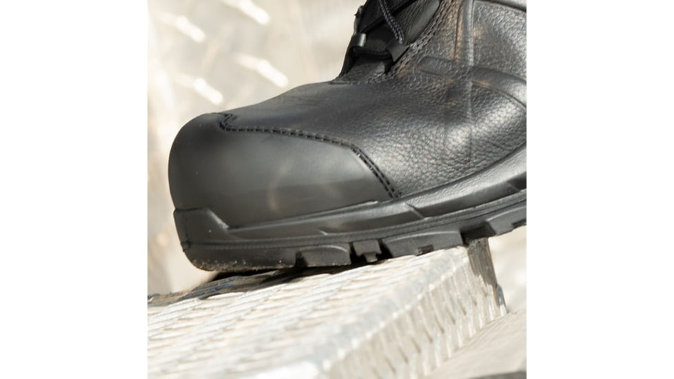 HAIX Black Eagle Safety 55 Mid, Side-Zip, Mens Boots, Black, 7 Extra Wide, 620012XW-7