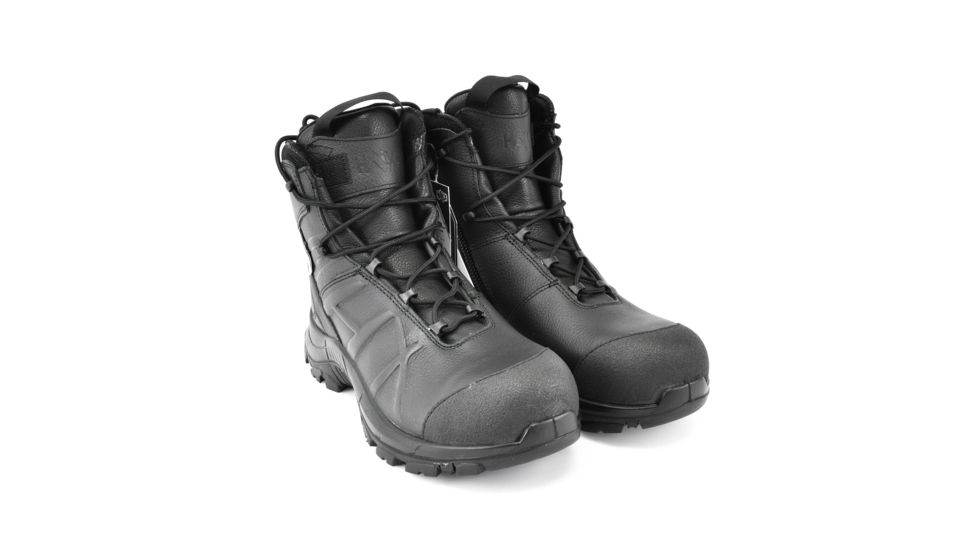 HAIX Black Eagle Safety 55 Mid, Side-Zip, Womens Boots, Black, 7.5 Medium, 620013M-7.5