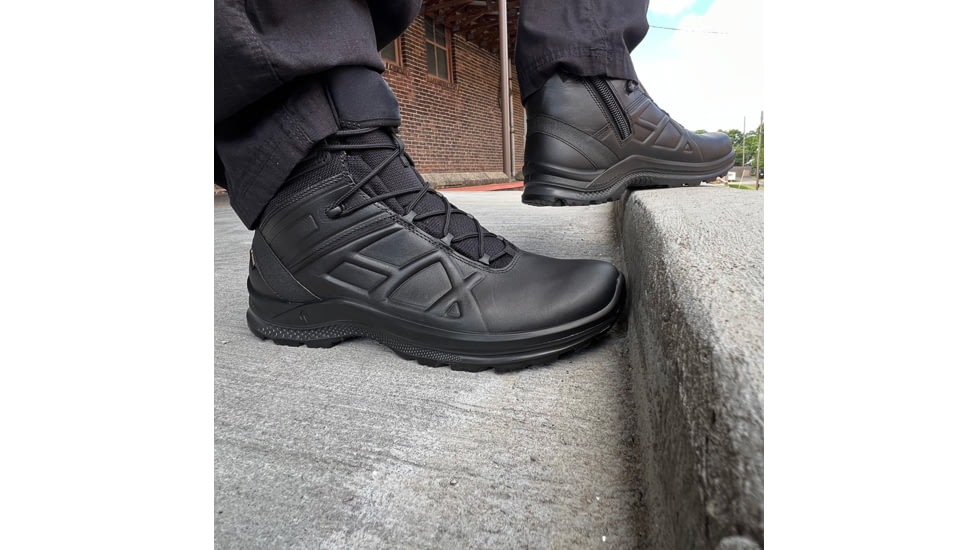 HAIX Eagle Tactical 2.0 GTX Mid Side Zip Boots - Mens, Black, 8.5 US, Wide, 340043W-8.5