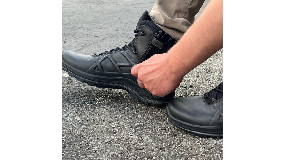 HAIX Eagle Tactical 2.0 GTX Mid Side Zip Boots - Mens, Black, 8.5 US, Wide, 340043W-8.5