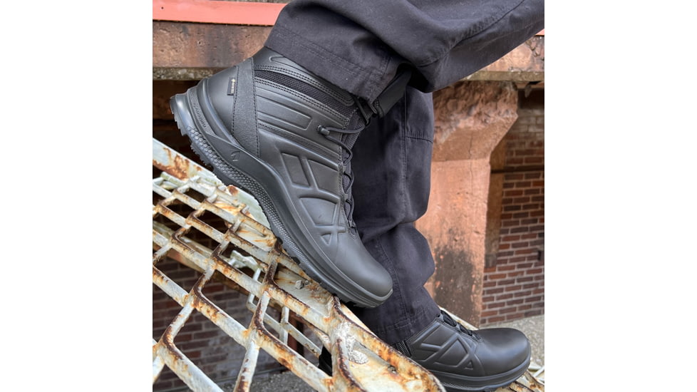 HAIX Eagle Tactical 2.0 GTX Mid Side Zip Boots - Mens, Black, 8.5 US, Wide, 340043W-8.5