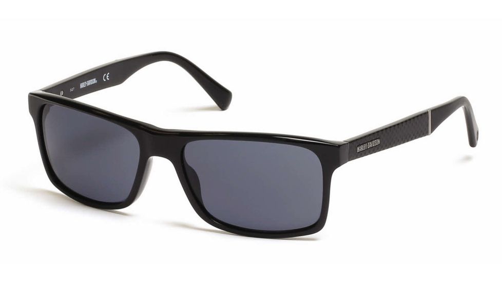 Harley Davidson Eyewear HD0918X Prescription Sunglasses HD0918X5701A - Lens Diameter 57 mm, Frame Color Shiny Black