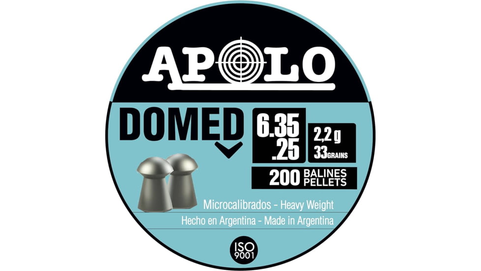 Hatsan Apolo .25 Domed 33 Grain 200 Pack