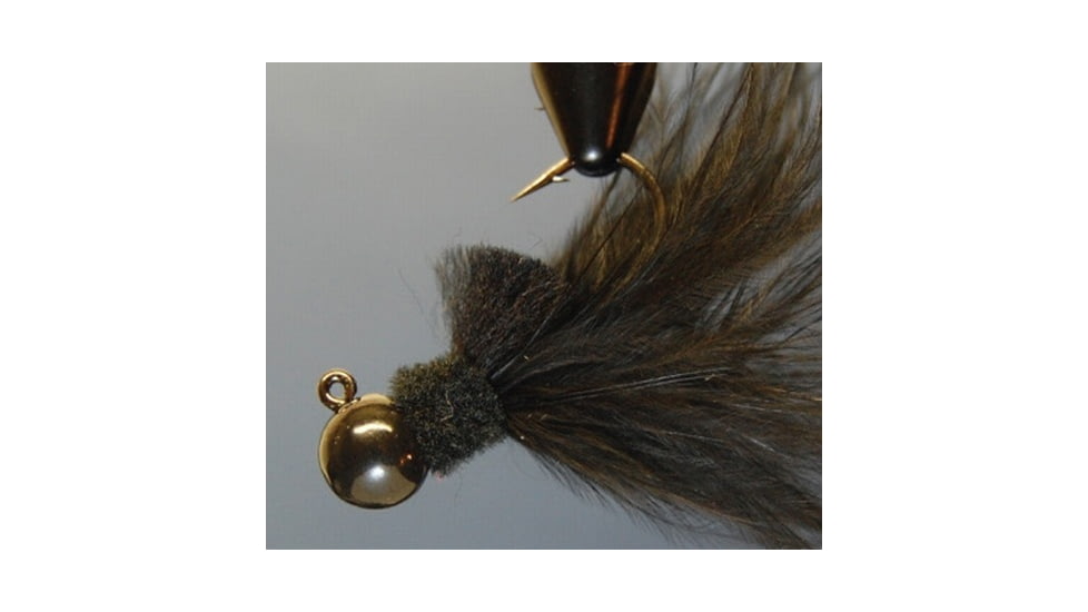 Hawken Outdoors Aerojig Marabou Jig 1/8 oz, Number 1 Hook, Black, AJM18101