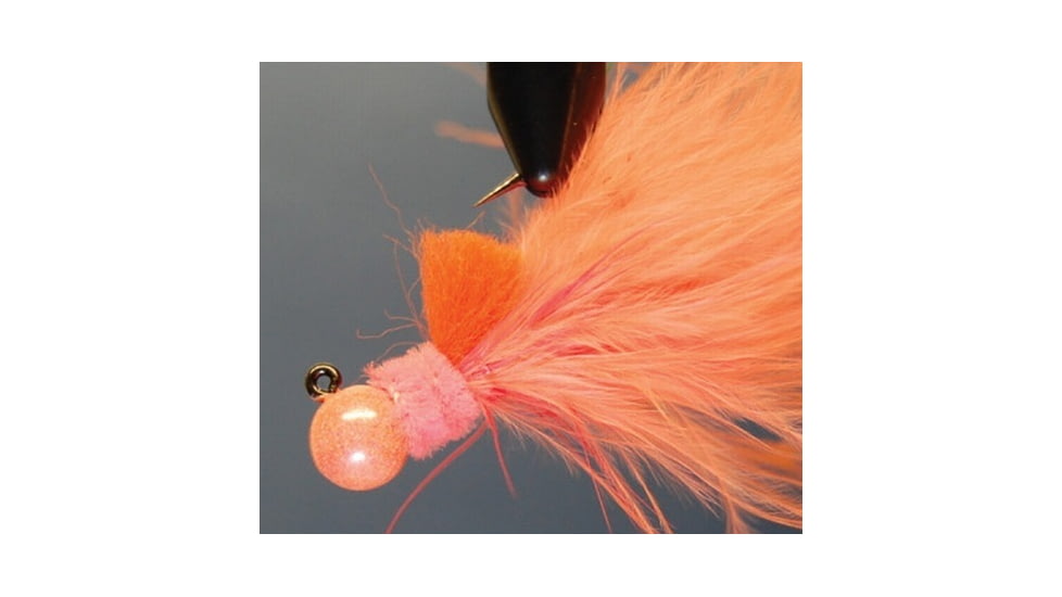Hawken Outdoors Aerojig Marabou Jig 1/8 oz, Number 1 Hook, Peach, AJM18129