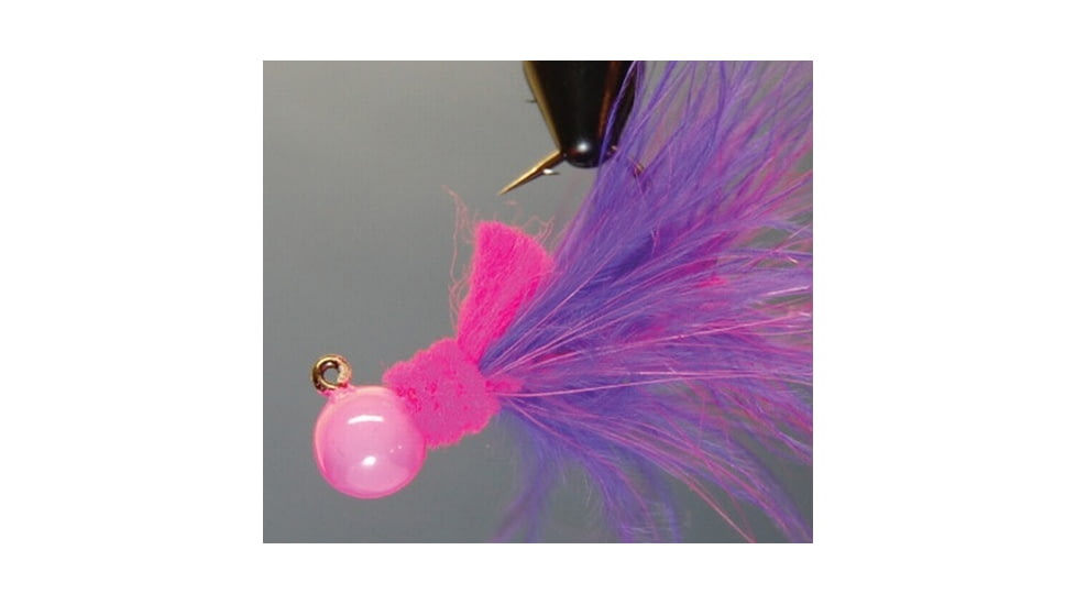 Hawken Outdoors Aerojig Marabou Jig 1/8 oz, Number 1 Hook, Purple &amp; Pink, AJM18111