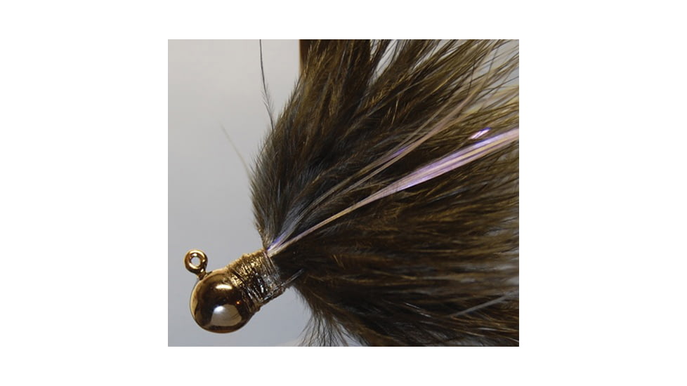 Hawken Outdoors Fire Flies Marabou Flash Jig, 1/4 oz, 1/0 Hook, Black with Red Micro Light Stick, FFM14001
